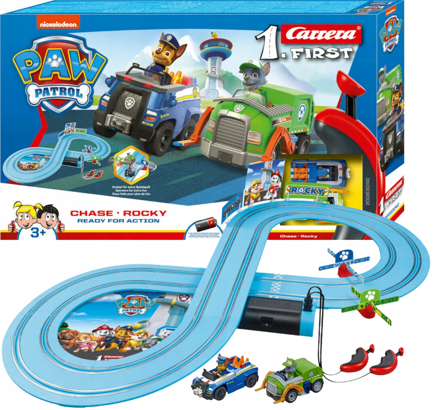 

Carrera Psi Patrol Tor samochodow 2,4m Chase Rocky