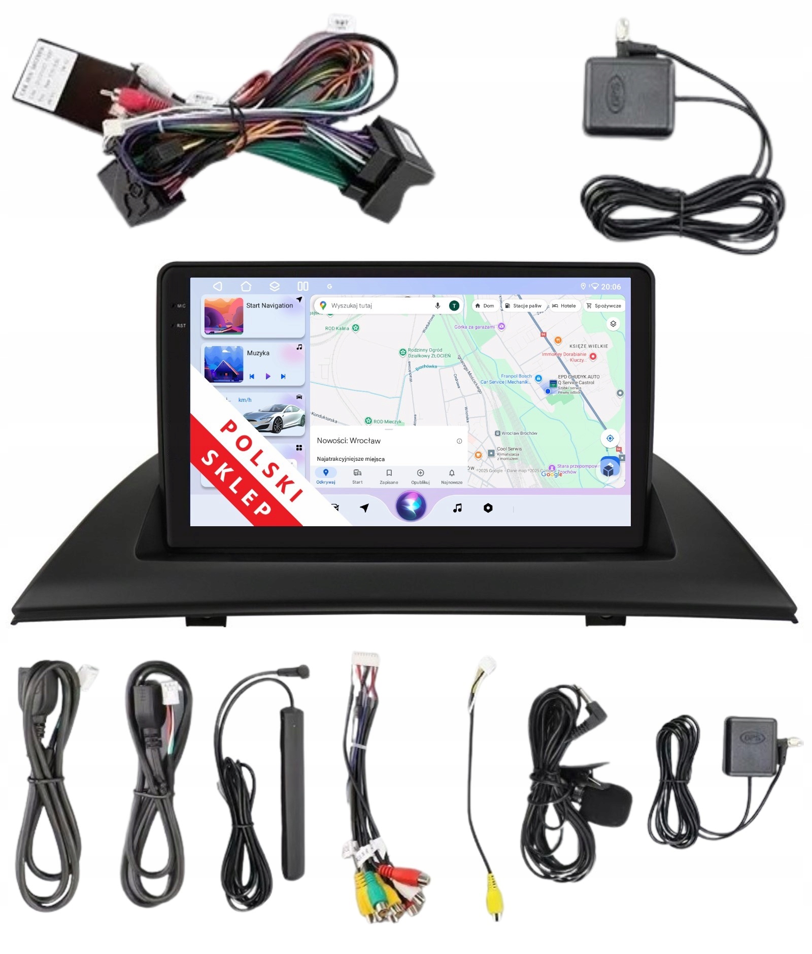 Navigácia Rádio 2DIN Android Bmw X3 E83 3/32 Gb Dsp Carplay Lte