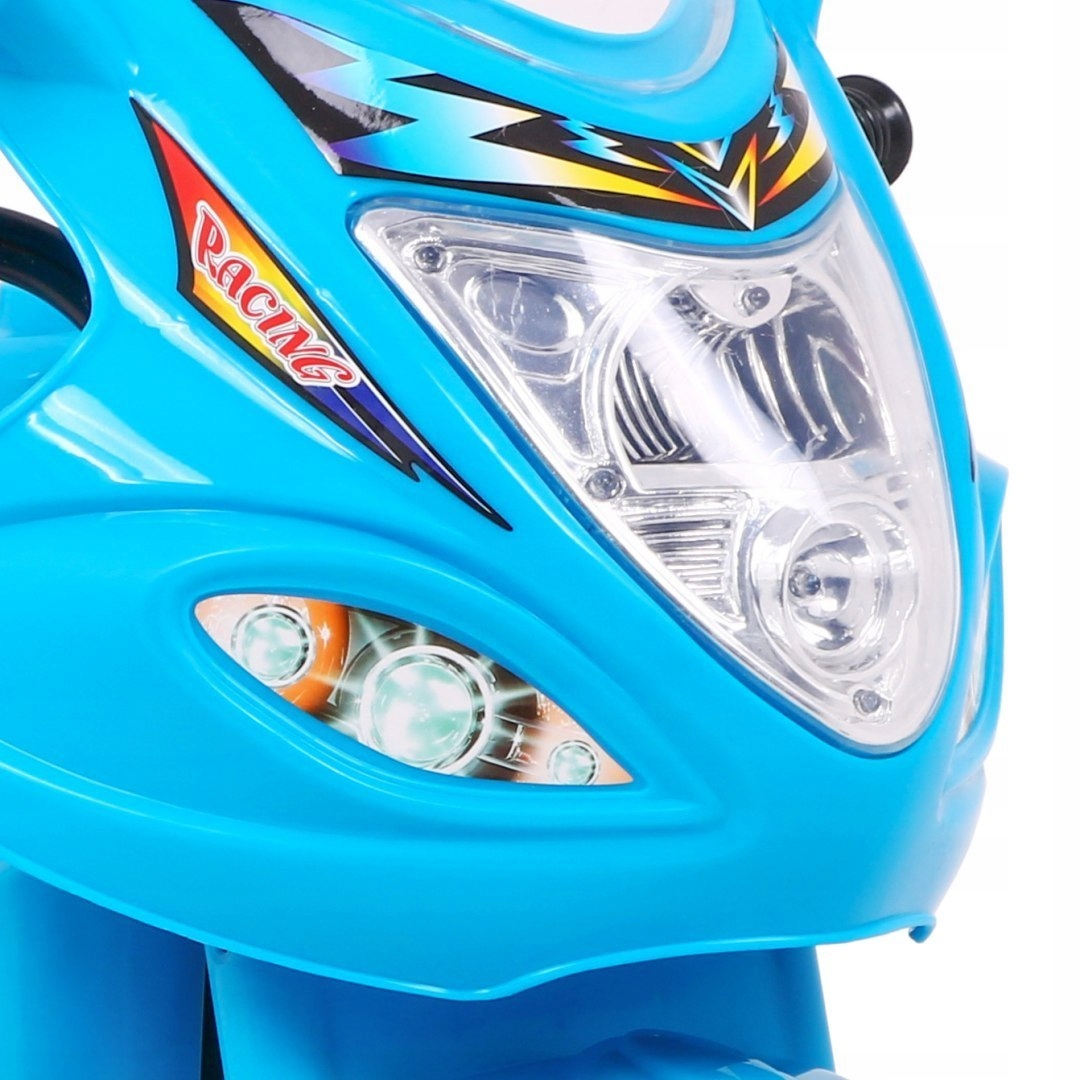 MOTOR MOTOREK ŚCIGACZ DLA DZIECI NA AKUMULATOR ŚWIATŁA DŹWIĘK Pojemność akumulatora 4 mAh