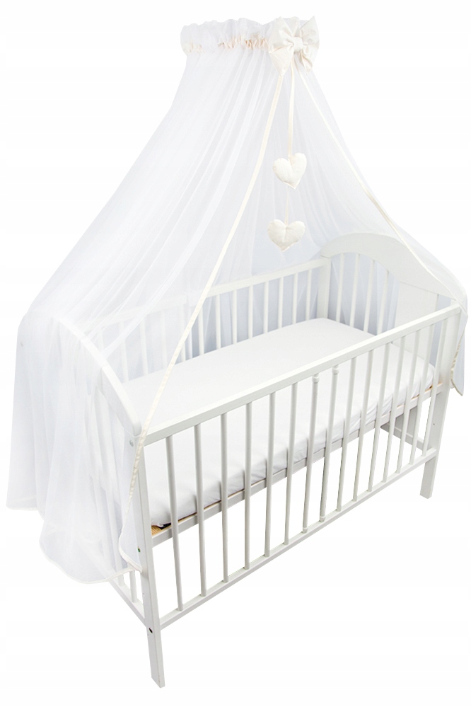 

Moskitiera z tiulu Beżowa Osłoni całe łóżeczko!