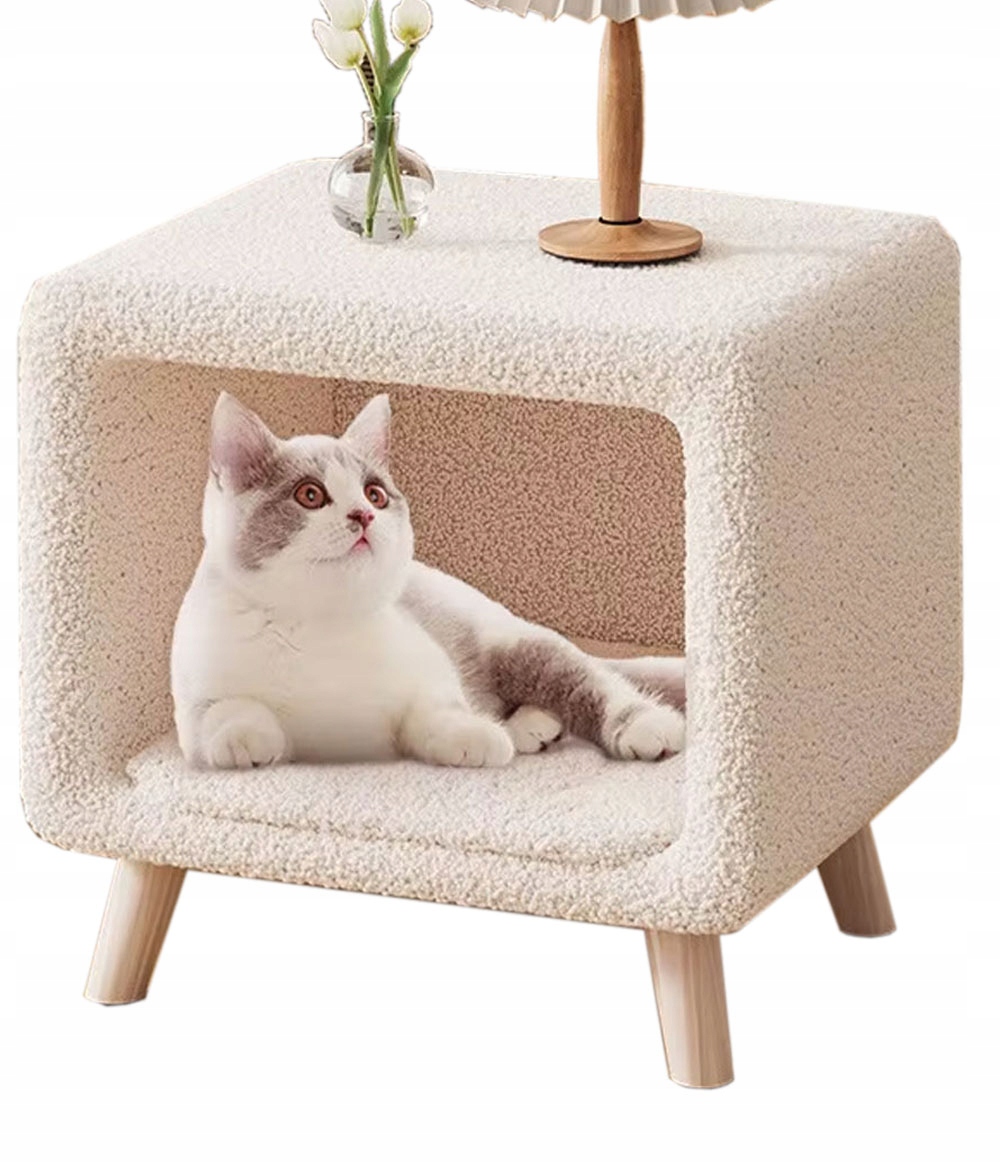 Domek Dla Kota Kotów Legowisko Budka Miękkie Posłanie