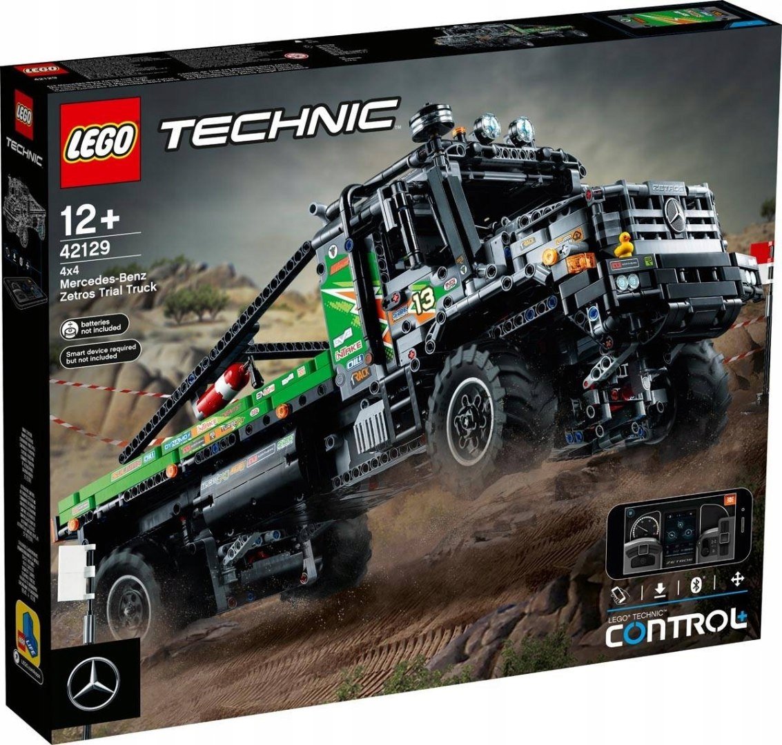Lego Technic 42129 Nákladní vozidlo Mercedes-Benz Zetros s pohonem 4 kol