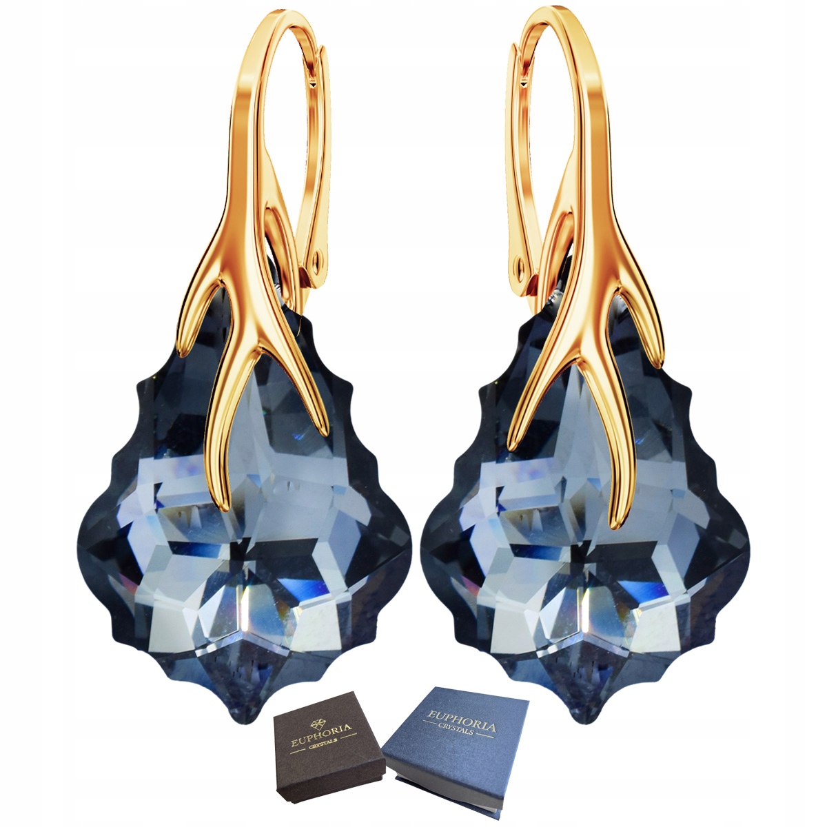 Náušnice Zlaté Stříbro 925 Pozlacené Anglické zapínání jako Dárek pro maminku