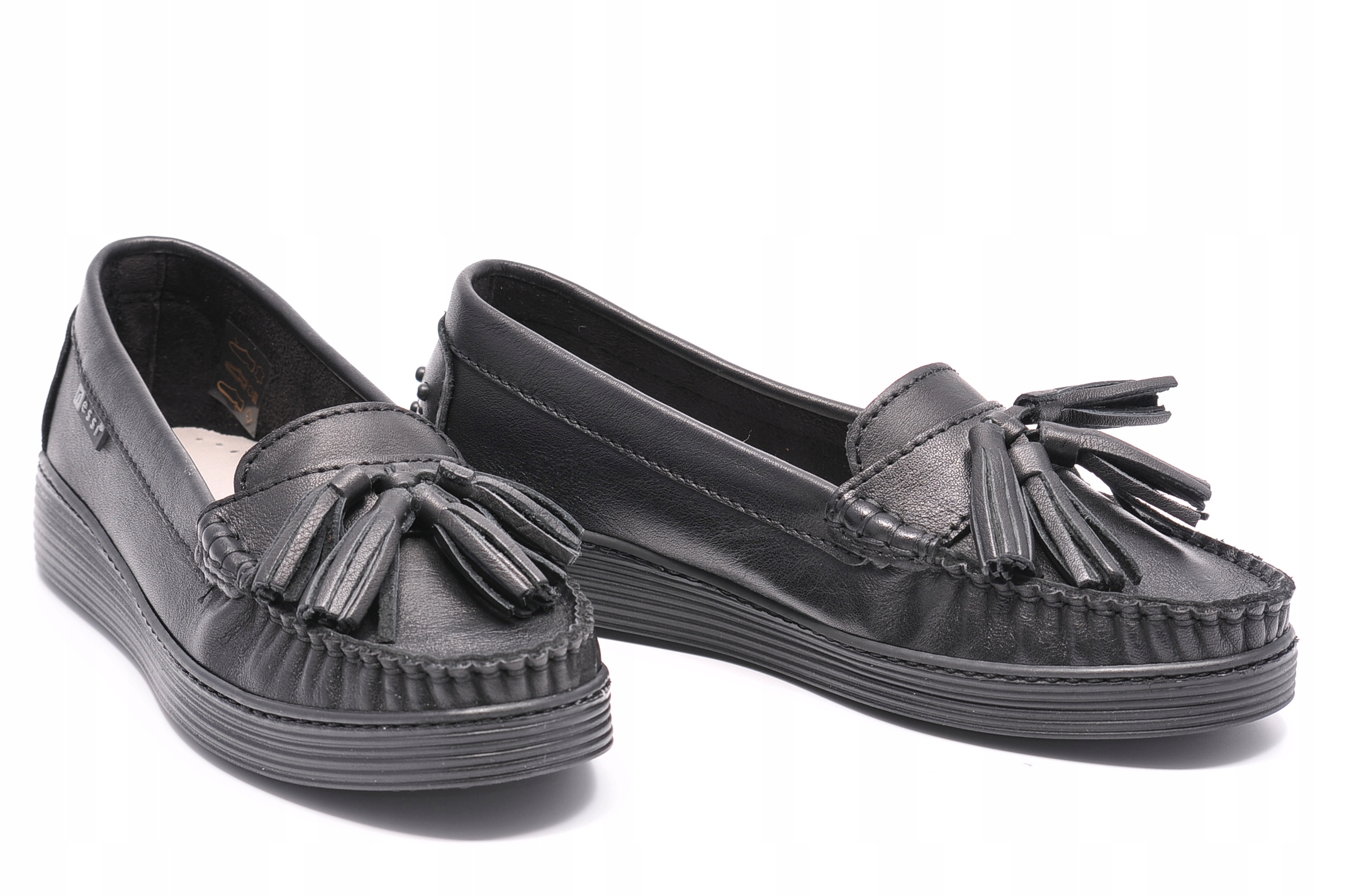 Mokasyny Nessi 18309 Czarne 1 Rozmiar 41 Model 18309