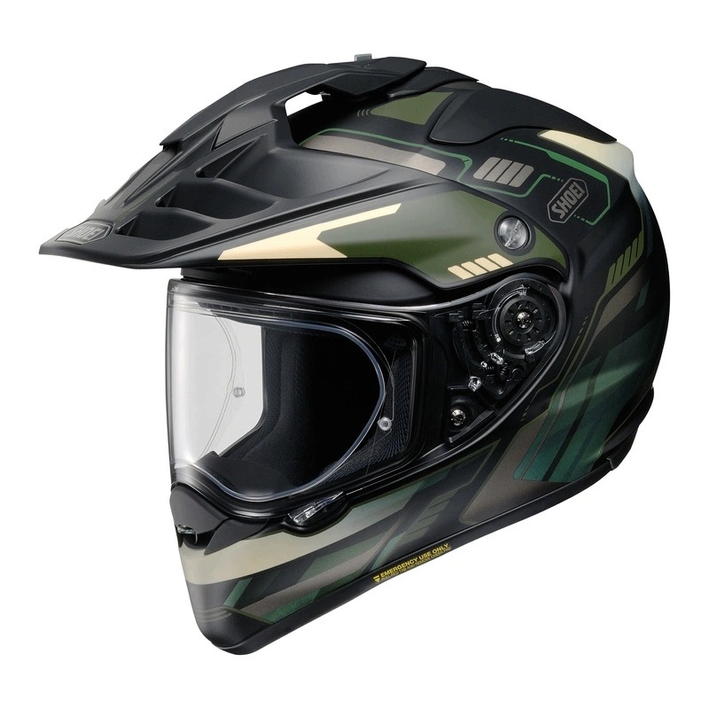 Motocyklová prilba Shoei HORNET-ADV06 Invigorate TC-4 čierna zelená Darčeky