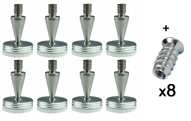 Kolec głośnikowy M6 K24 podkładka pod kolumnę P5 mufa M6 8 sztuk