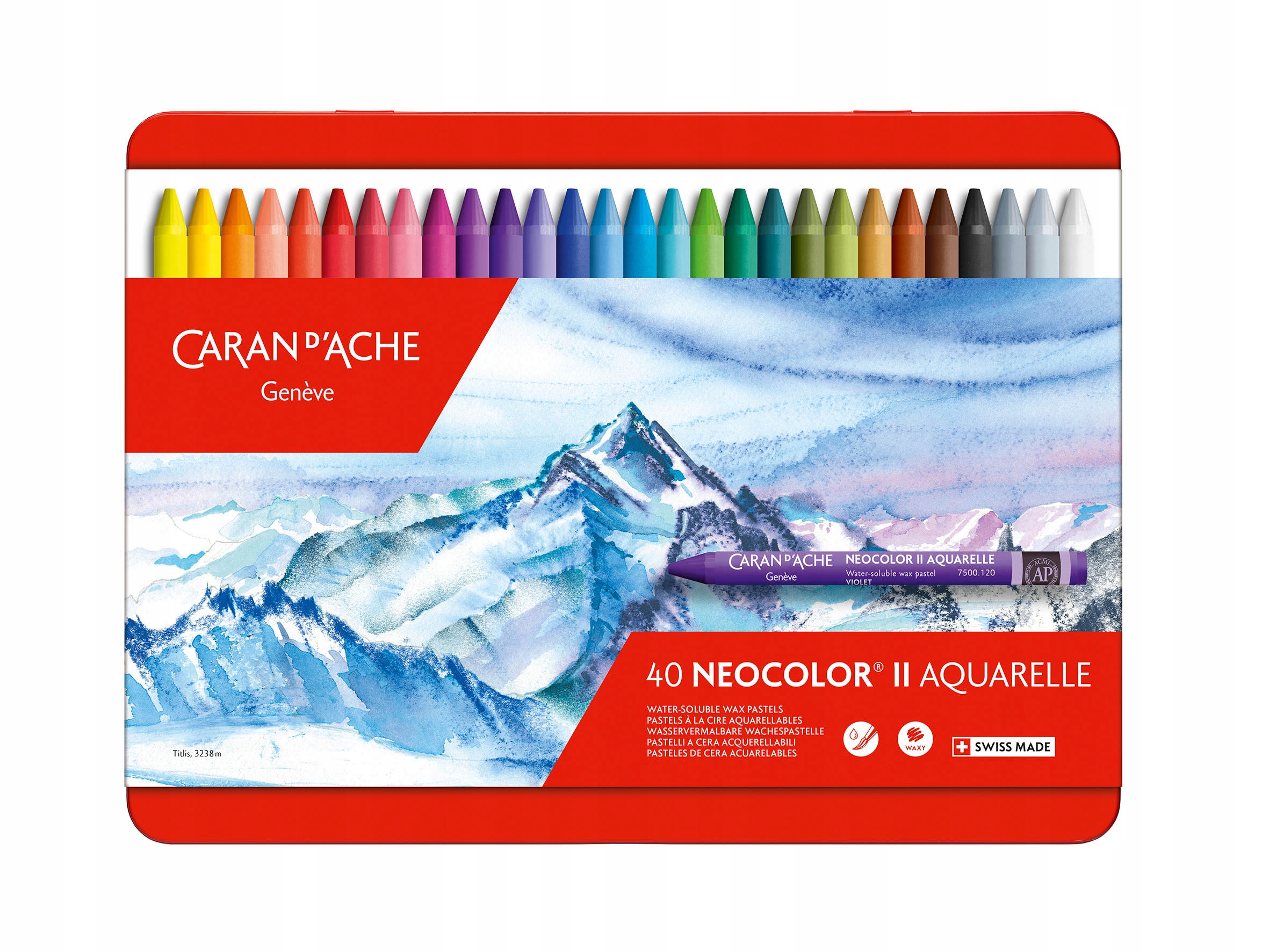 Pastely Caran d'Ache Neocolor II 40 barev