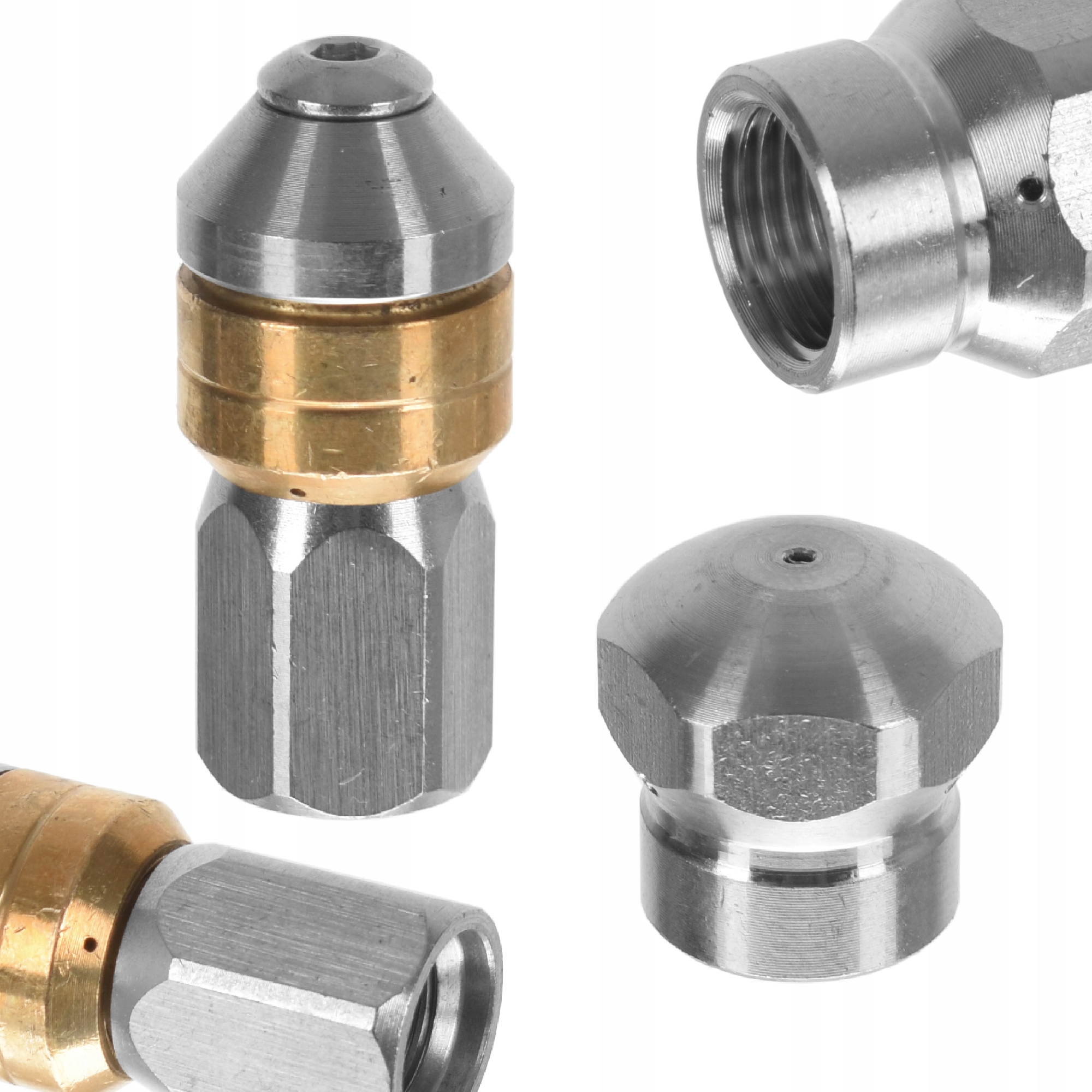 Komplet dysz gwint 1/8"F dysza do udrażniania kanalizacji do myjki Karcher