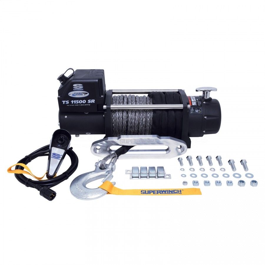Navijak Superwinch 11500 lbs Tigershark 12V syntetický Mbl 5216 kg odťahovák