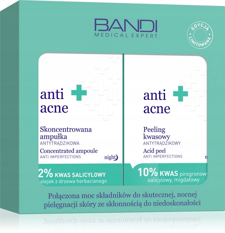Bandi Anti Acne Sada proti akné Kyselý peeling Ampule