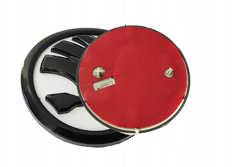 

Emblemat logo znaczek Skoda 79mm czarno biały