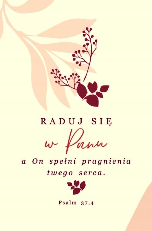 

Kartka Okolicznościowa Z Kopertą Raduj się w Panu