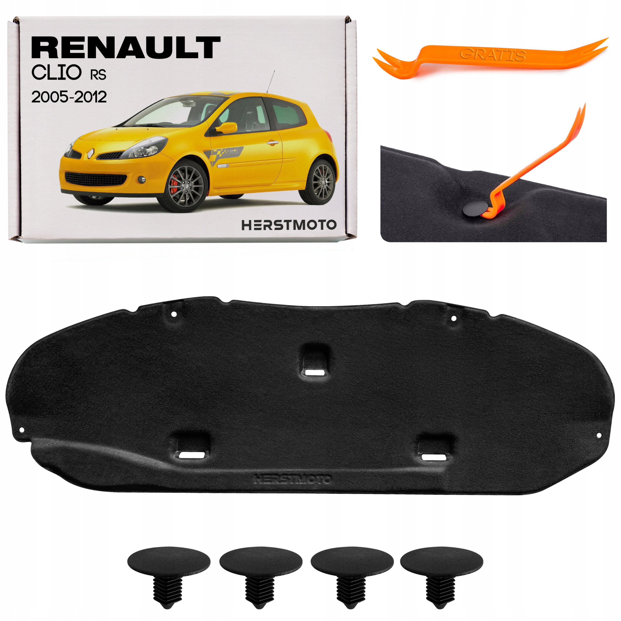 Renault Clio III Rs 2005-2012 – Tlumení Nárazů Masky 8200525861