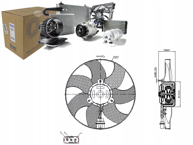 NIS85543 Ventilátor Chladiče Audi A3, Tt Asistent Řidiče #33