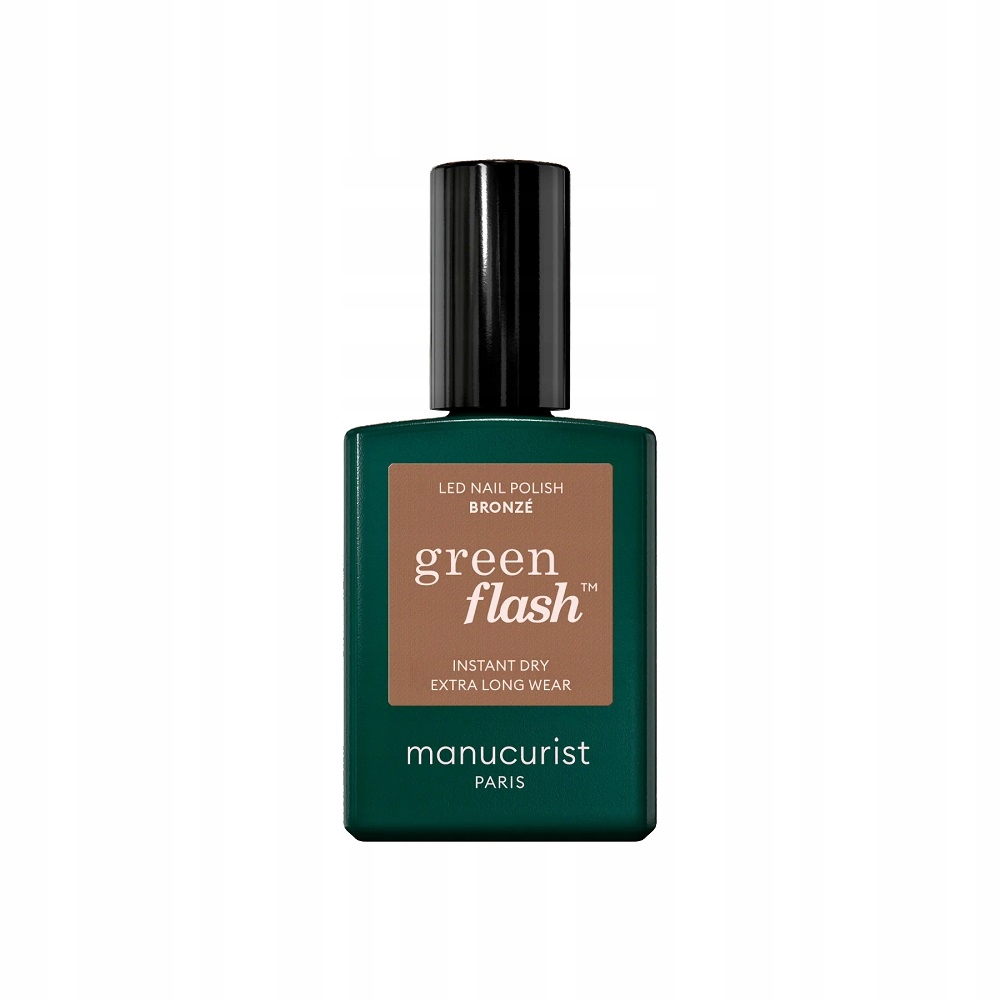 Veganský lak na nehty Green Flash Bronze Manucurist 15 ml bez toxinů