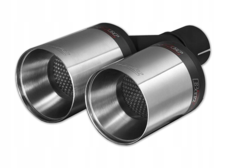 Športová koncovka tlmiča 2x90 Buzzer Saténová Pravá