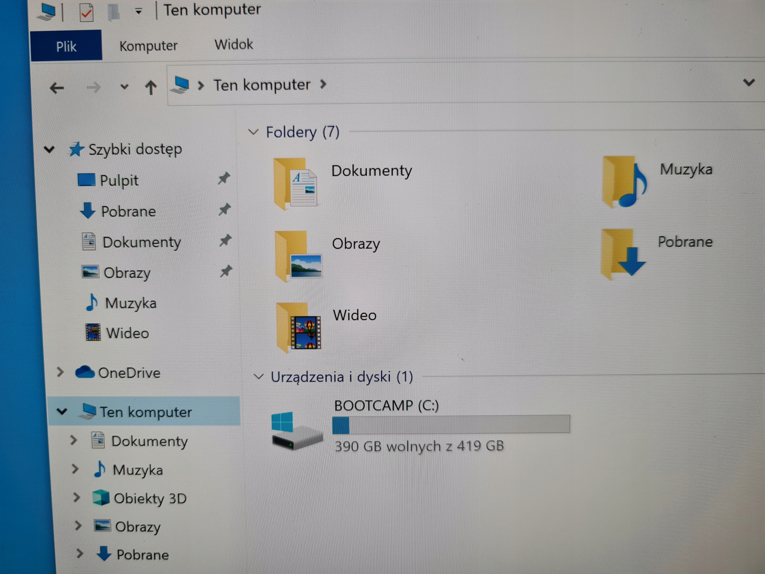 Komputer APPLE IMAC 2015 21,5 I5 Typ dysku twardego HDD