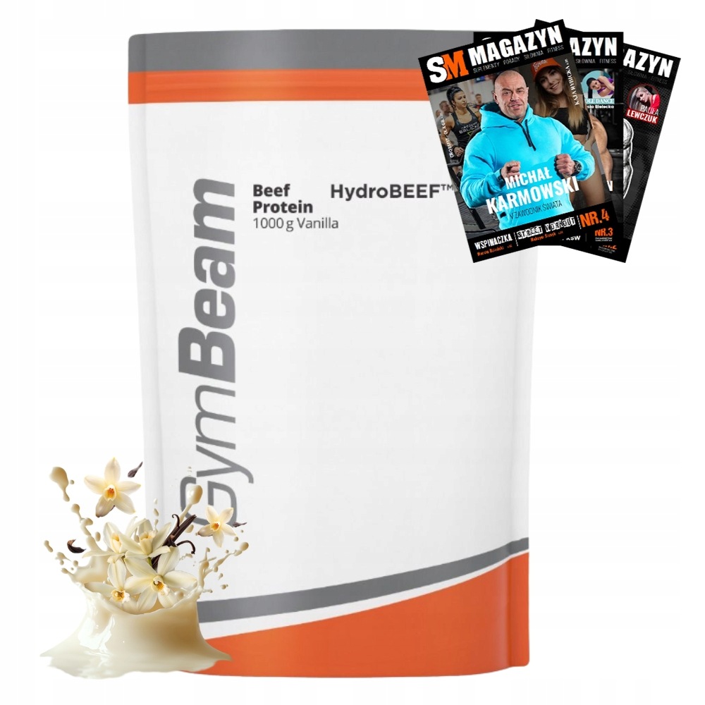 Gymbeam Hovězí Bílkoviny Beef Whey 1000 g 90% Bílkovin Masa Svaly Hubnutí