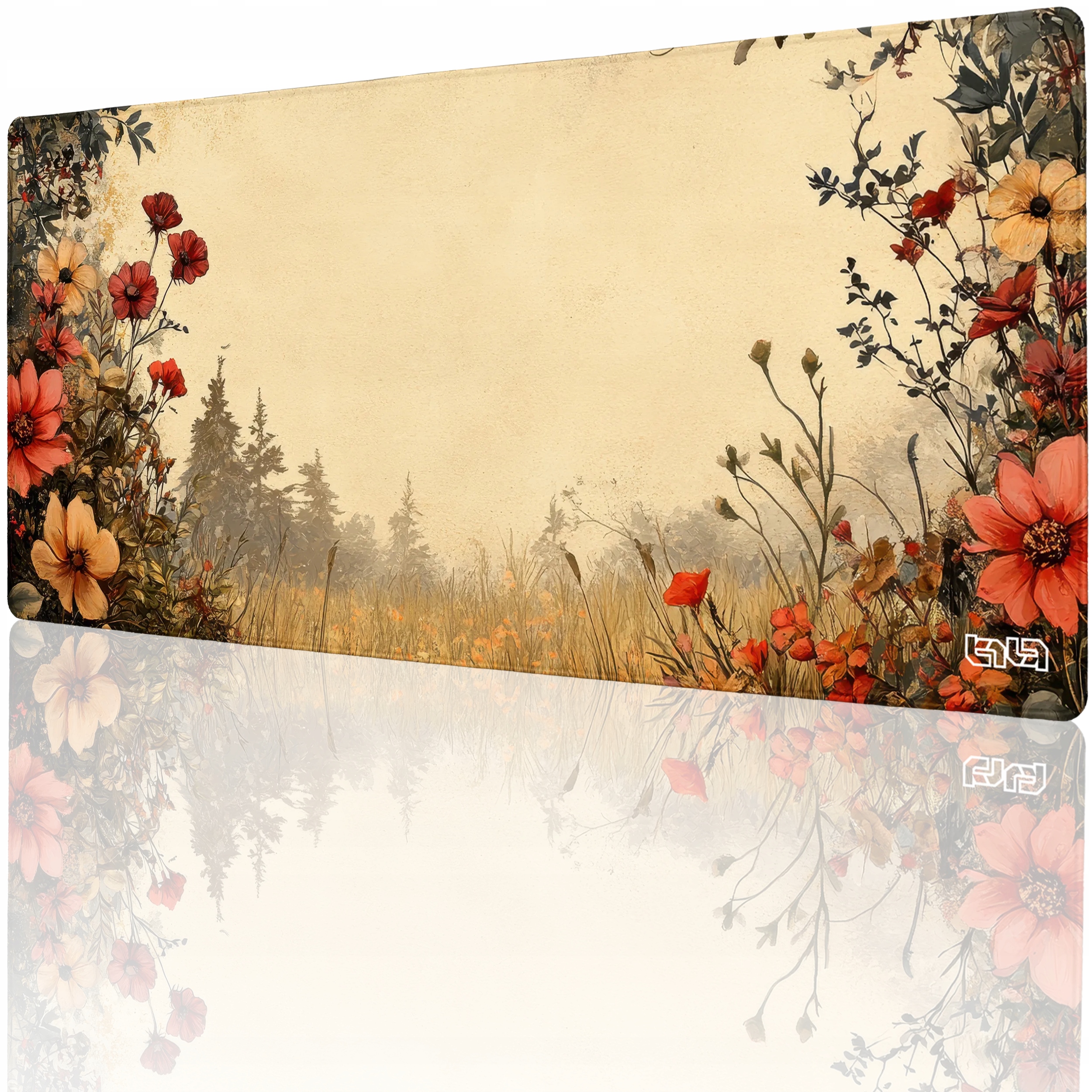 Podkładka Gamingowa Kwiecista Ramka 90x40 Tilt XXL Wytrzymała XL Na biurko