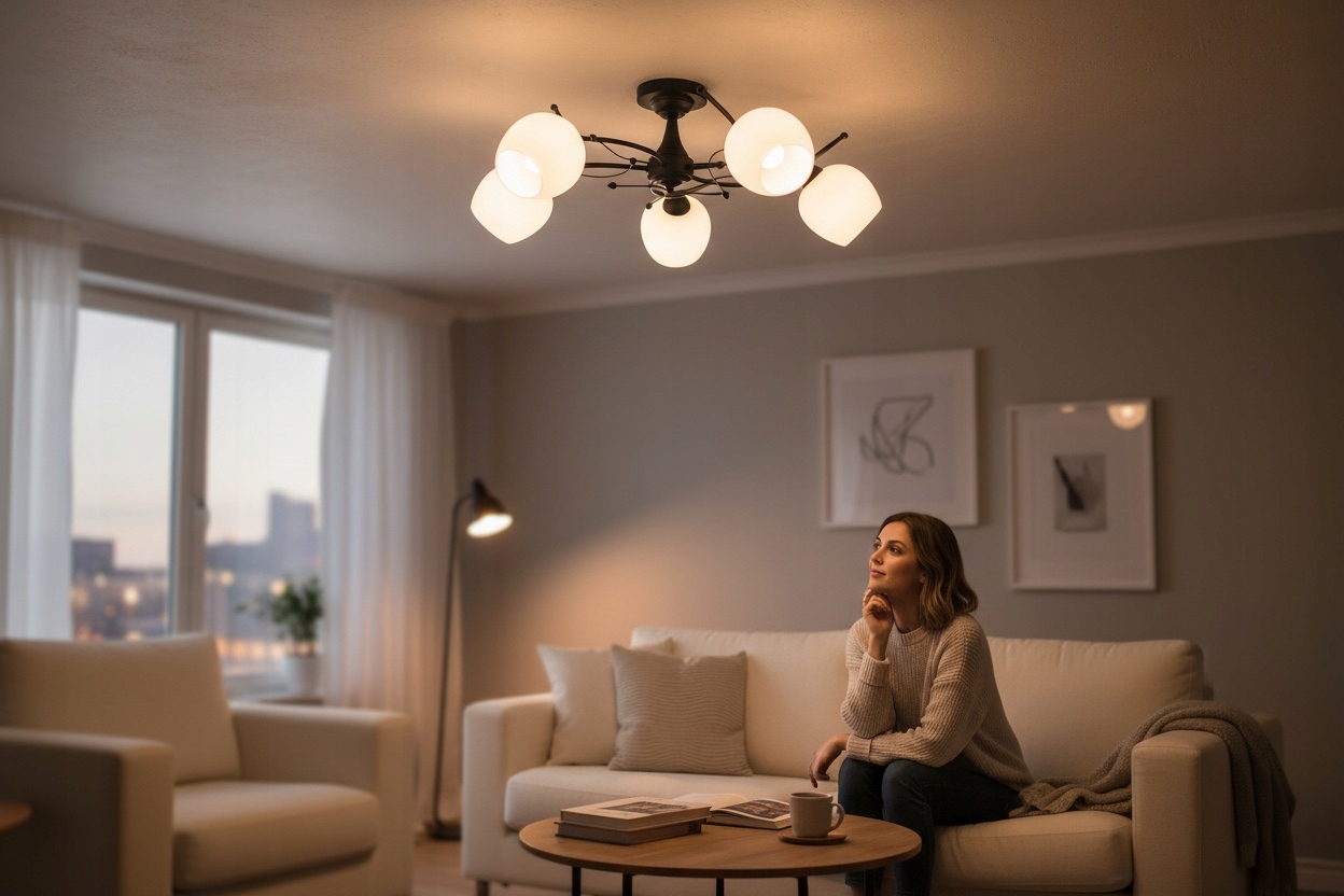 Euro-Lamp Stropná lampa Eliza 5 Čierna, biela koňaková lampa Výrobca