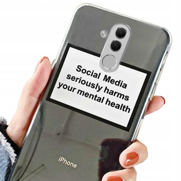 

Etui do Huawei Mate 20 Lite modne Social + Szkło