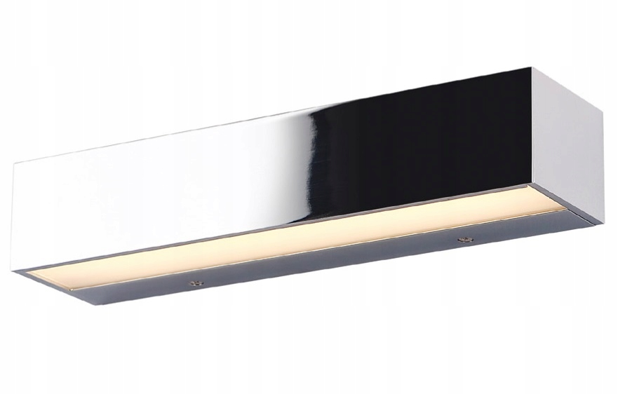 Led nástenné svietidlo moderné obdĺžnikové chróm 28,5 cm 3000K Maxlight