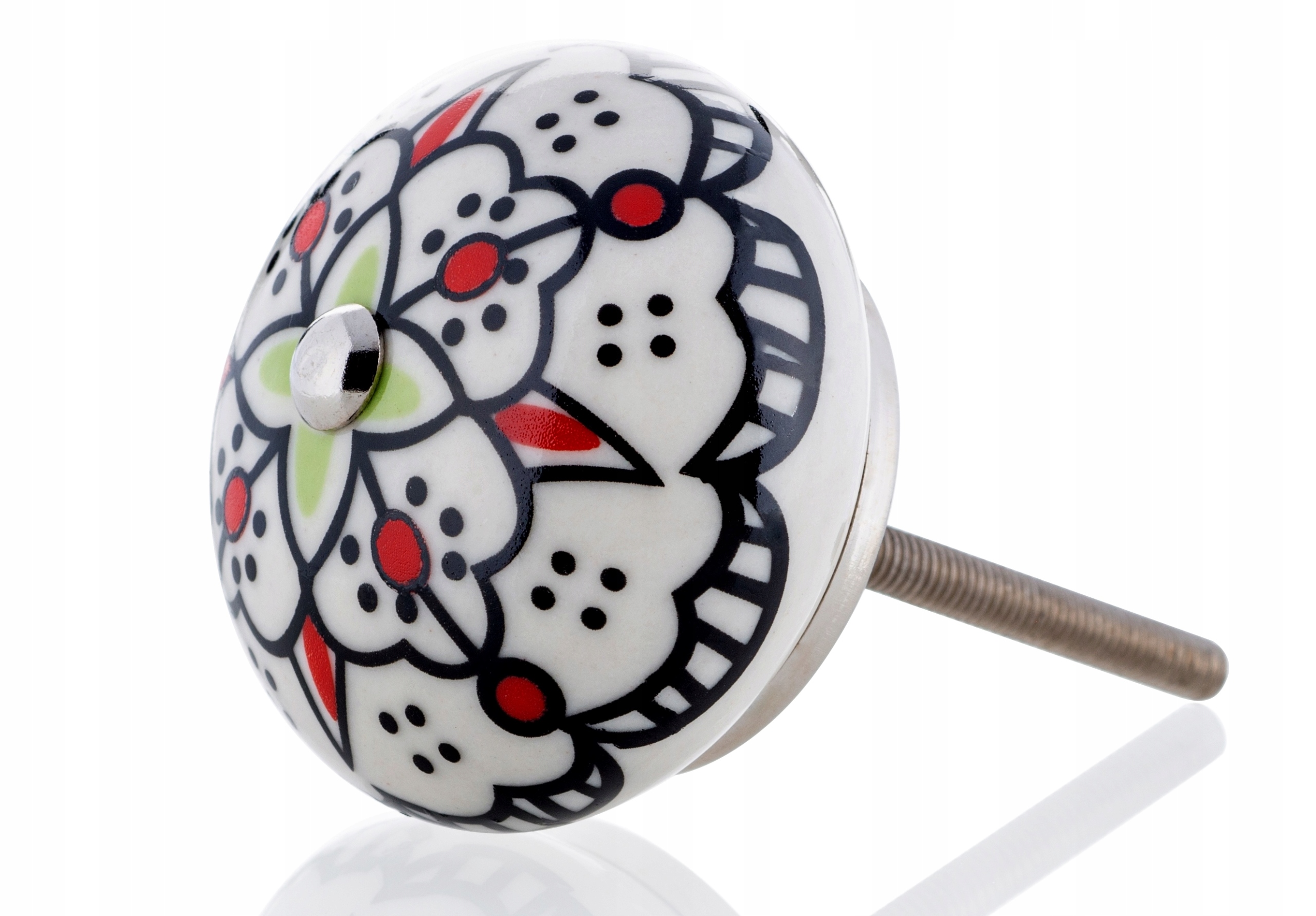 

Uchwyt Meblowy Gałka Porcelanowa malowana Kula 4