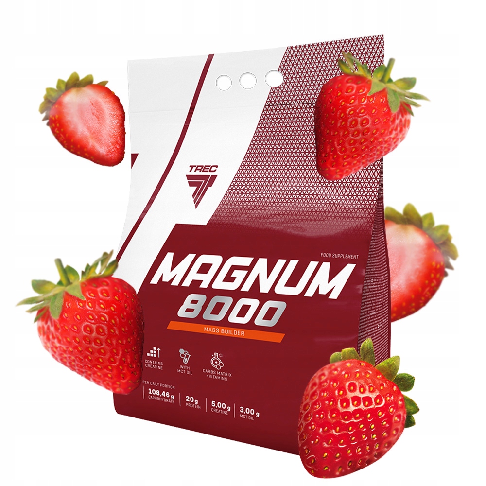 Trec Magnum 8000 5450g Silný Gainer Na Hmotu Sacharidy Bílkoviny