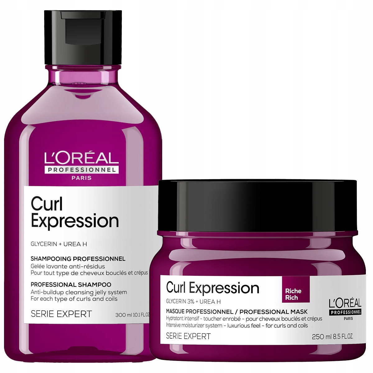 Loreal Curl Expression sada šampon pro čištění masky