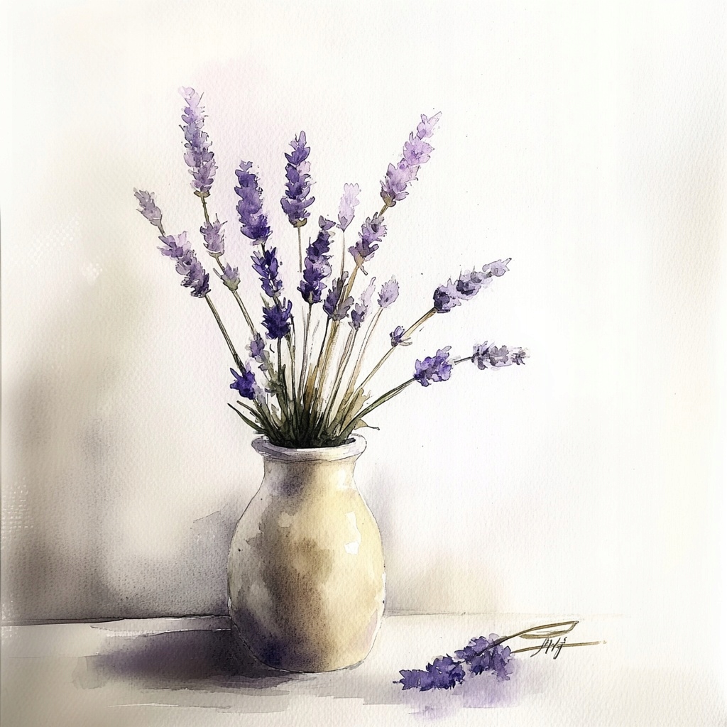 Obraz Na Plátně Canvas Dekorace Ozdoba Květiny Levandule Váza Příroda 80x80