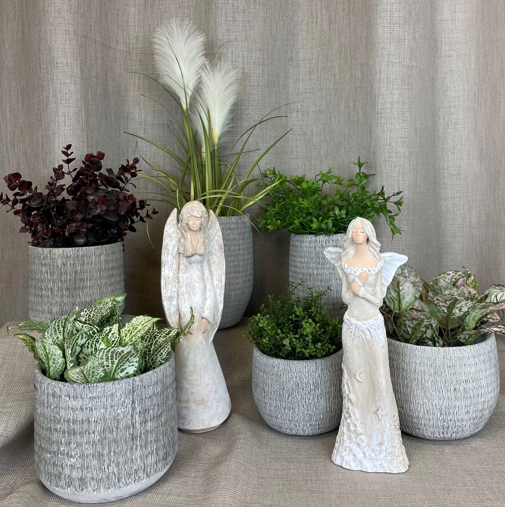 OSŁONKA DONICZKA MATEO SZARA FI17,5/H15 Marka Ideas 4 Seasons