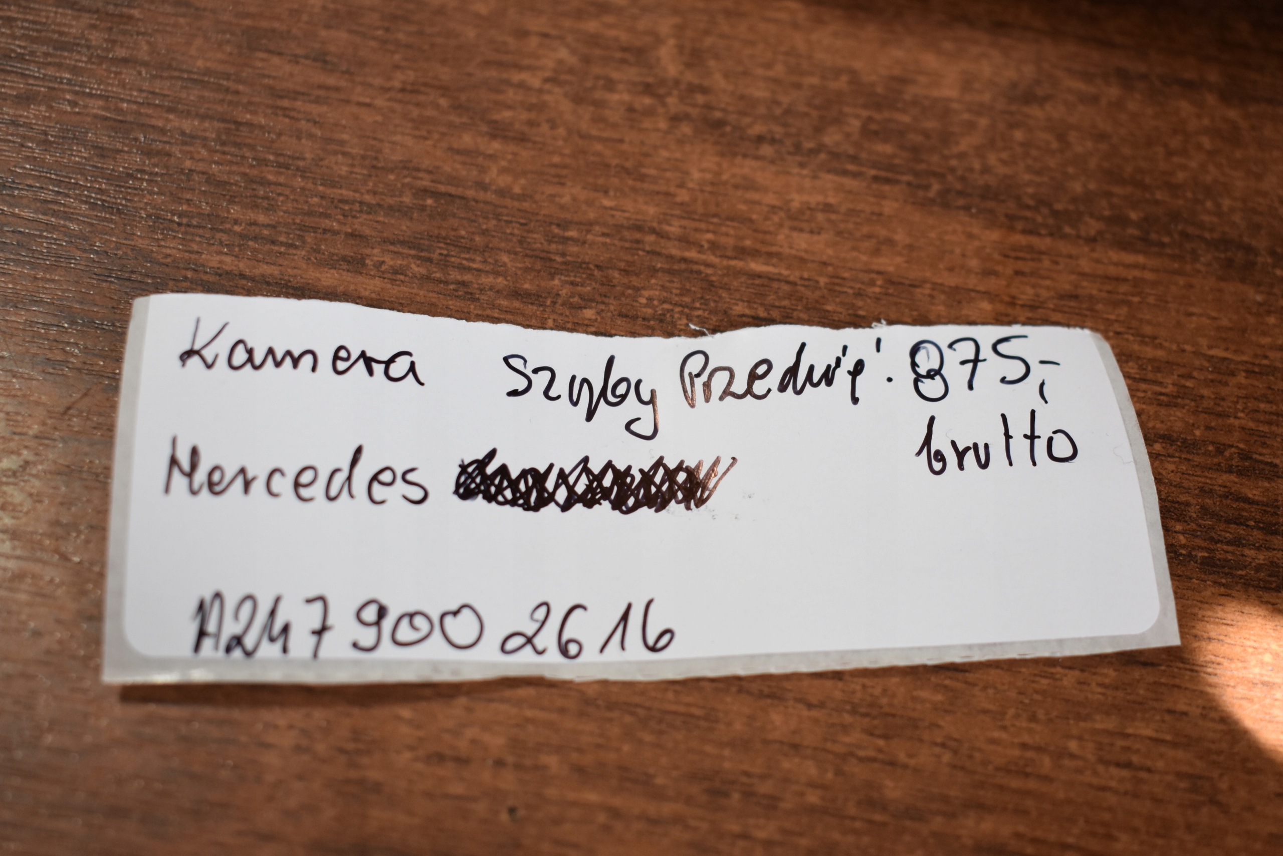 IDEALNA KAMERA windows PRZEDNIEJ MERCEDES 1