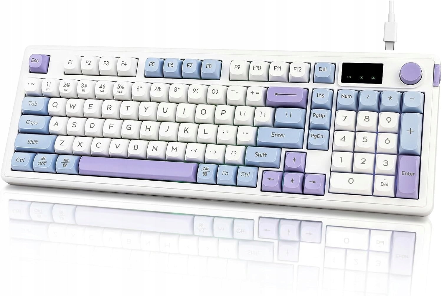 MECHANická klávesnice 80% Gasket Rgb bezdrátová Usb-c