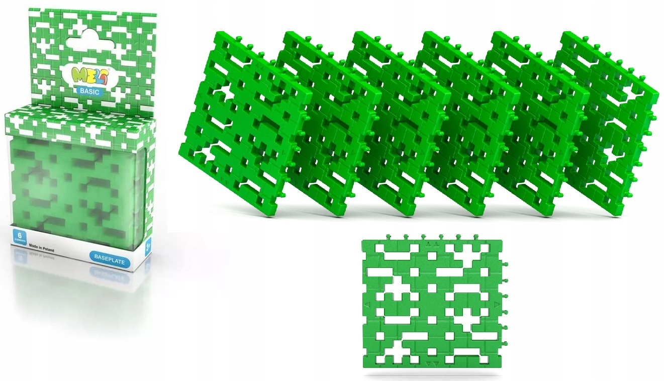 

Baseplate Podstawka Zielona 6 sztuk Klocki Meli