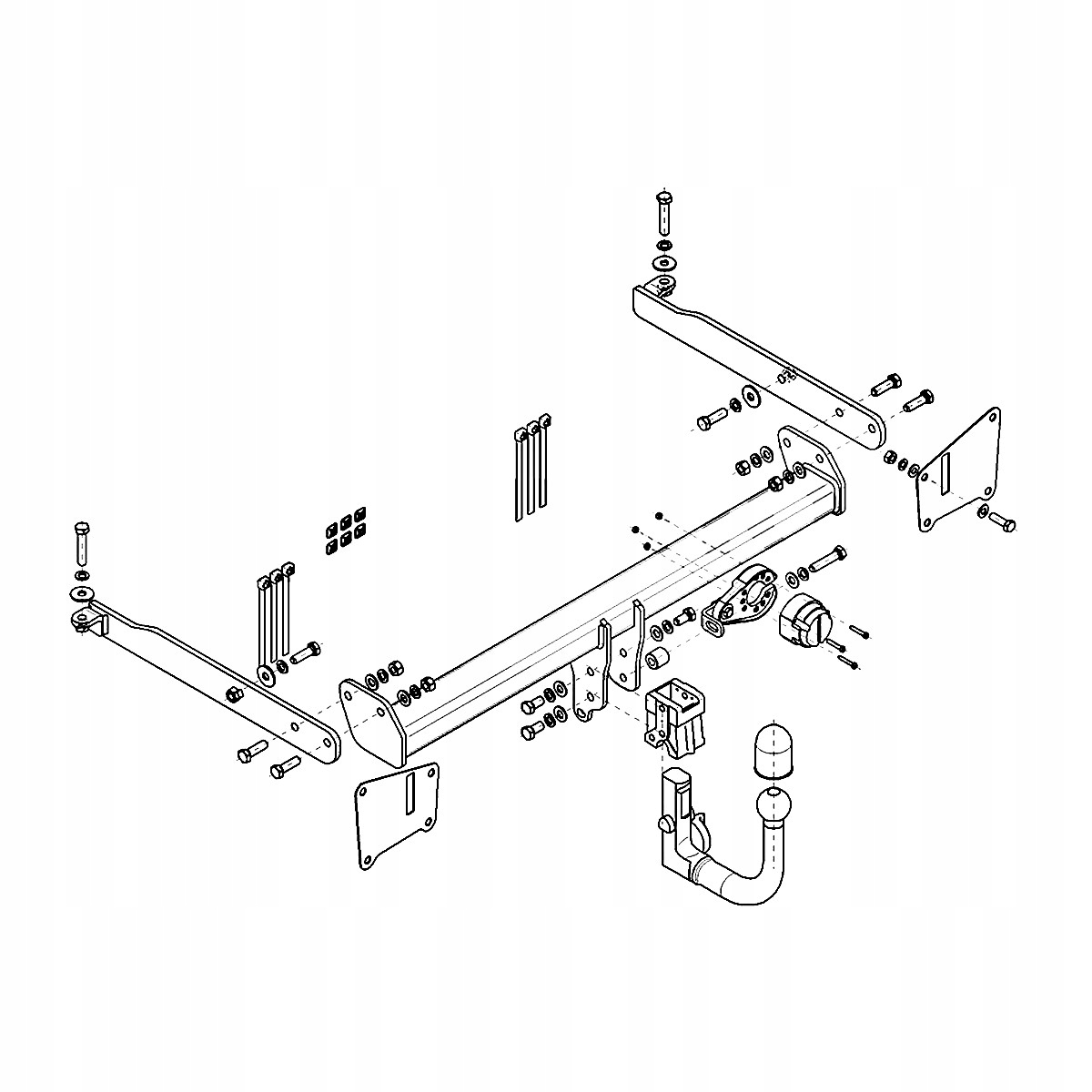 Hak Wypinany do Audi A6 C8 4A2 4K Sedan od 18 MODUŁ WIĄZKA 13 PIN GRATIS Producent Steinhof