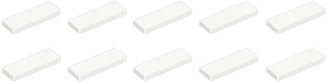

Lego Płytka Tile 1x3 Biały 4558168 63864 10szt