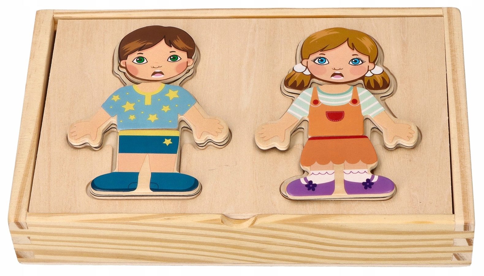 

Puzzle dla dzieci Układanka magnetyczna Ubieranka