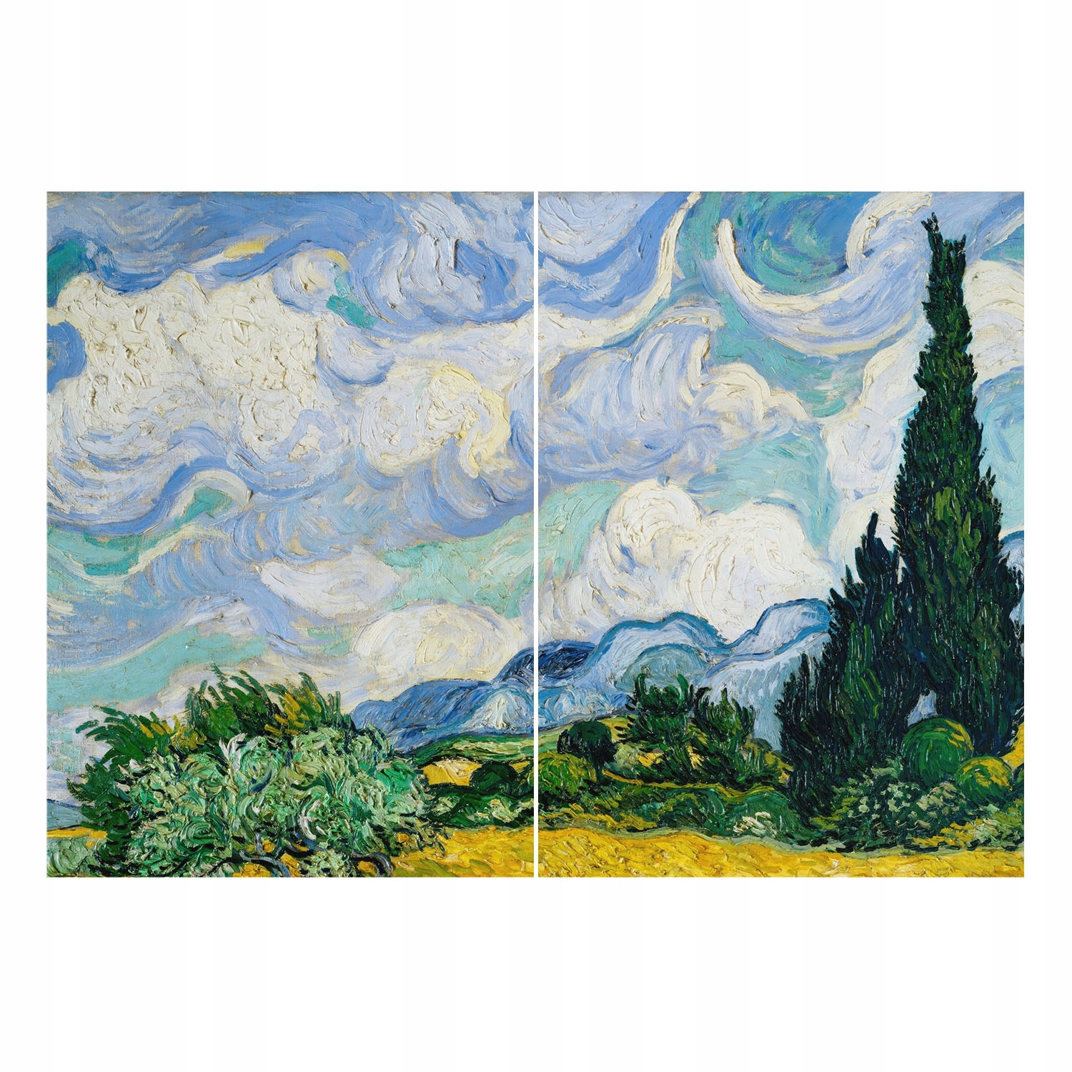 Dekorativní fototapeta na flizelině do kanceláře Expresivní mraky 208 x 146 cm