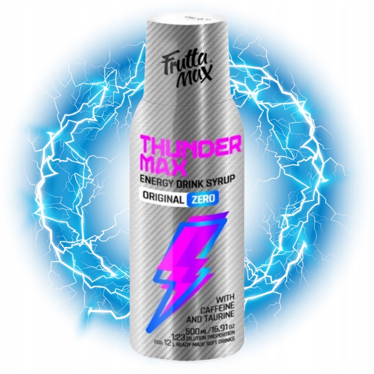 Syrop do wody Fruttamax 500 ml ENERGY DRINK / napój energetyczny light