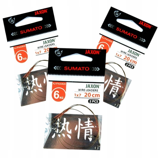 ZESTAW 10x blacha JAXON + 6x przypon SZCZUPAK OKOŃ Marka Atilo