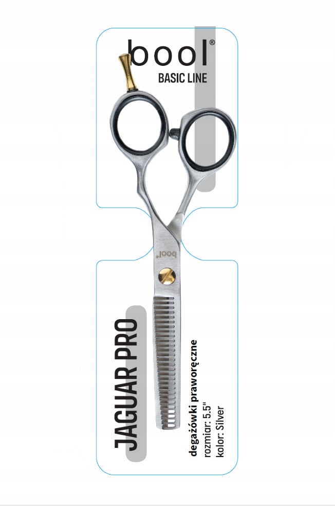Bool Jaguar Pro degażówki fryzjerskie srebrne 5,5