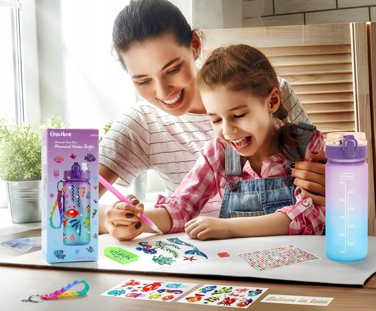 Zestaw Kreatywny Plastyczny Artystyczny Haft Diamentowy Butelka Ozdabiania Stan opakowania oryginalne