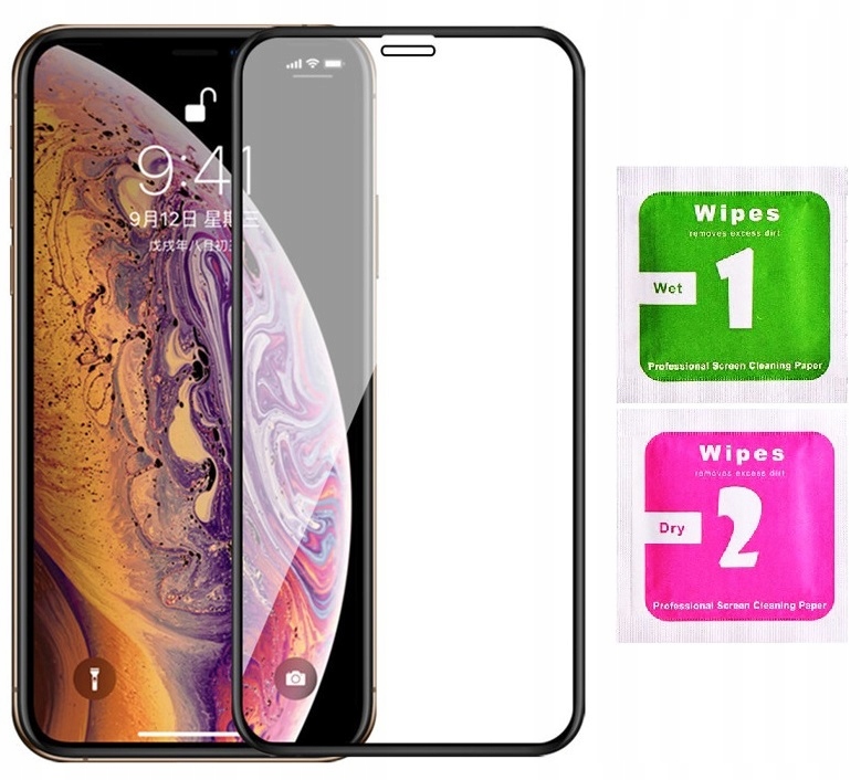 

Szkło 5D Pełne Full Glue do iPhone X|XS|11 Pro