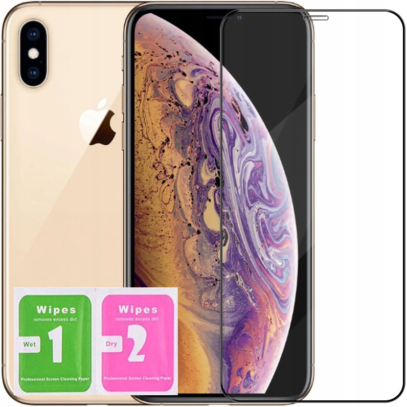 

Szkło 5D Pełne Cały Ekran na iPhone X/XS/11 Pro