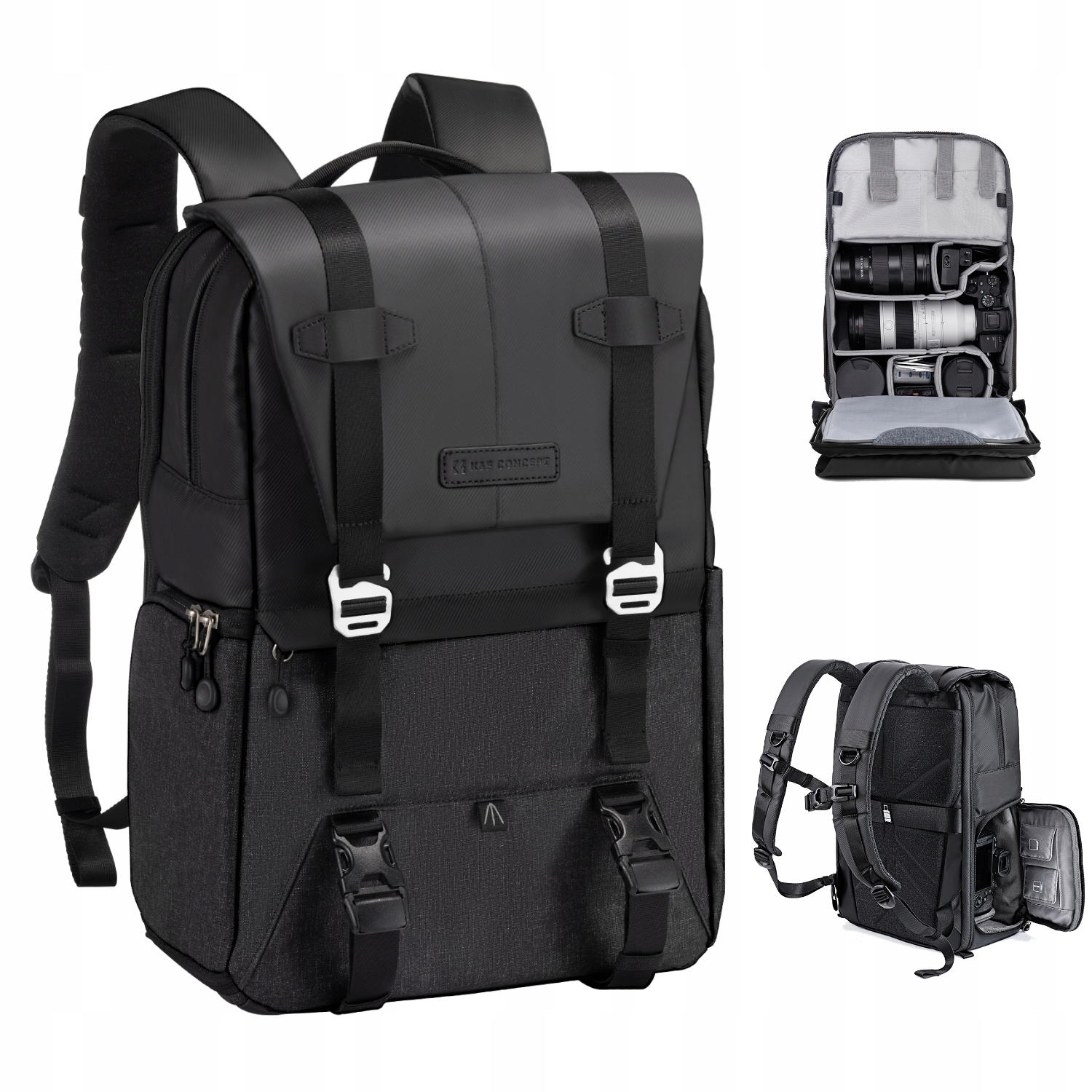 Batoh fotobatoh 20 l pro velký fotoaparát notebooku K&f KF13.087AV5
