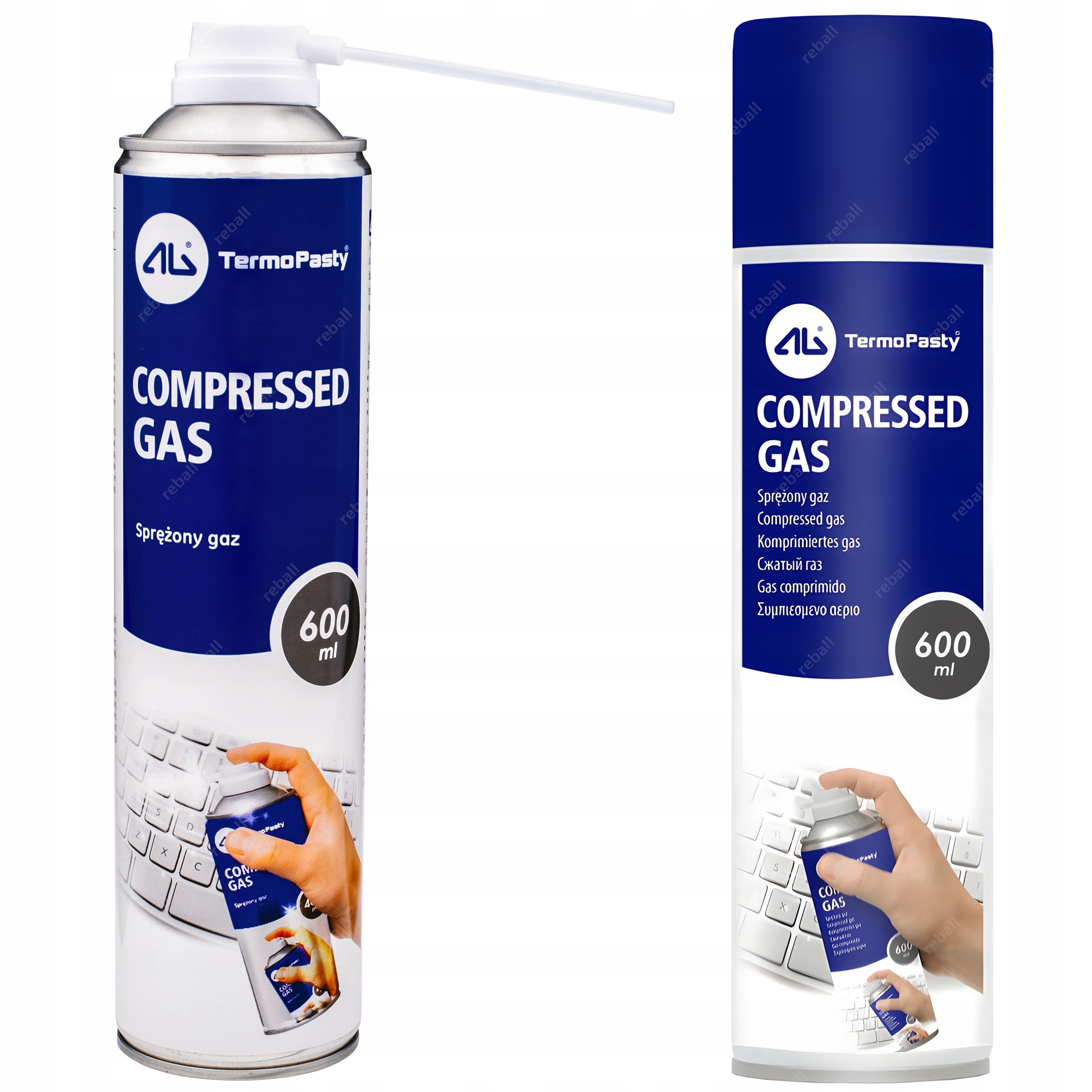 SPRĘŻONE POWIETRZE 600ml Z RURKĄ KLAWIATURY LAPTOP KOMPUTER CZYSZCZENIA