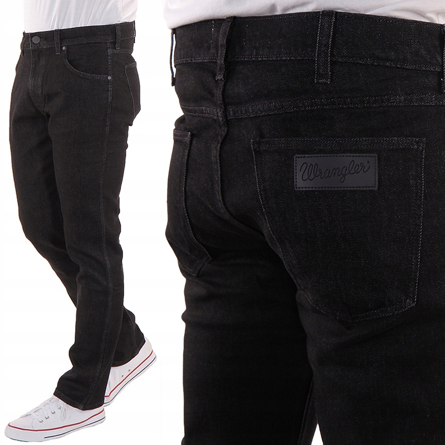 

Wrangler Greensboro Black Stroke Czarne W33 L32