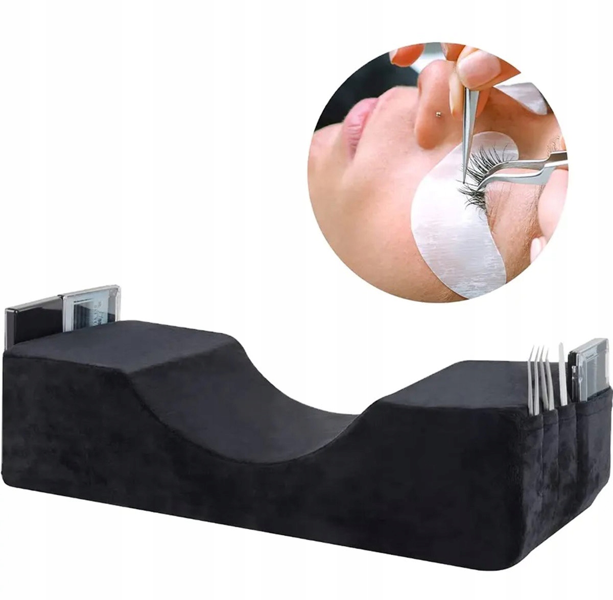 PODUSZKA KOSMETYCZNA DO PRZEDŁUŻANIA RZĘS MAKIJAŻU EKO POD GŁOWĘ AG968 Kod producenta APT_AG968