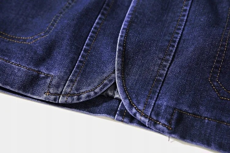 Multi Pocket Denim Jacket Men Spring Blazer Suits Cechy dodatkowe jeans