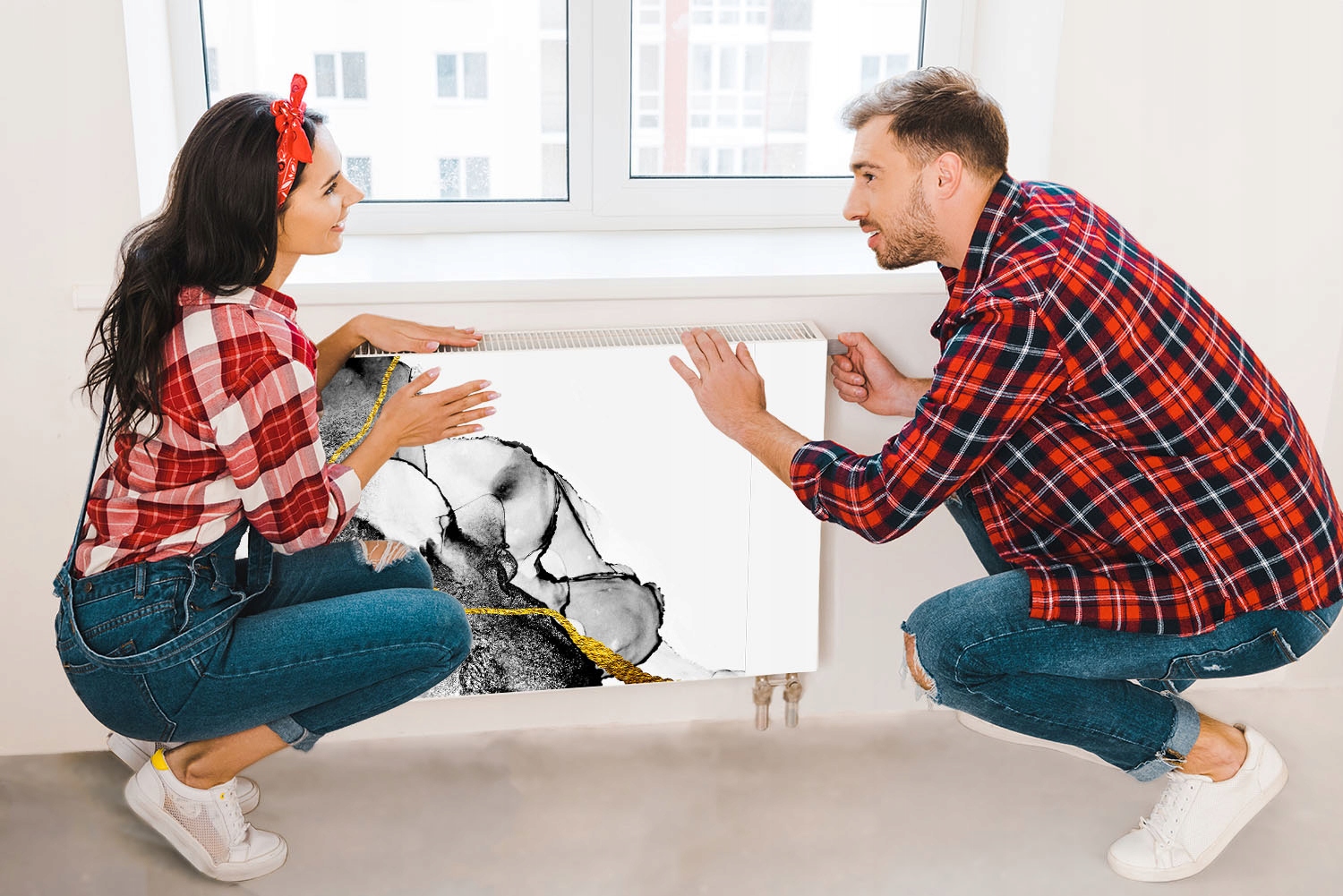 MAGNES MATA MAGNETYCZNA NA KALORYFER 120x60 MARMUR FOTOTAPETA Wysokość produktu 60 cm